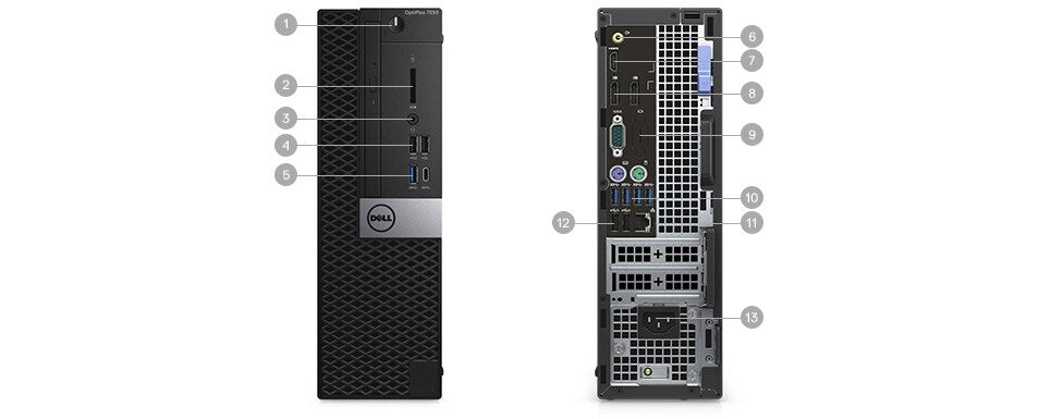 Dell Desktop PC - Intel Core i7 | 32GB RAM | 256GB SSD | 1TB HDD | WiFi + BT | Win 7 Pro