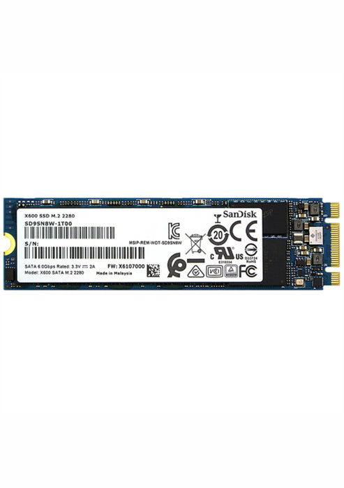 Sandisk X600 2TB M.2 SATA 2280 6 Gbps Internal Solid State Drive for Laptops / Desktops PCs