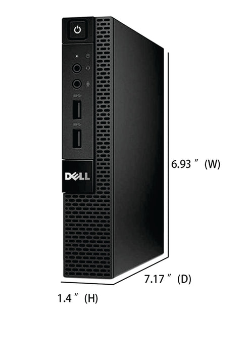 Dell Optiplex Micro PC - Intel Core i5 4590s Processor | 16GB RAM | 512GB SSD | WiFi + Bluetooth | Windows 11 Professional