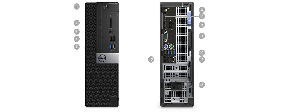 Dell Desktop PC - Intel Core i7 | 32GB RAM | 256GB SSD | 2TB HDD | WiFi + BT | Win 11