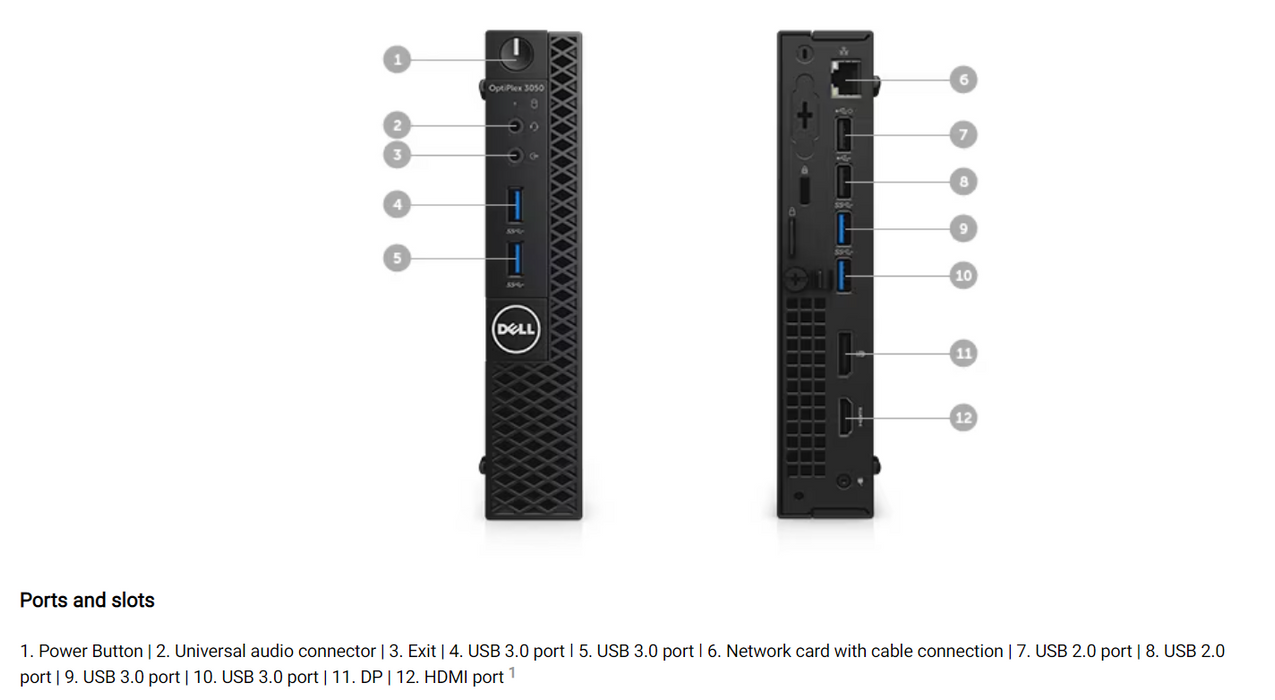 Dell Optiplex Micro PC - Intel Core i5 CPU | 32GB RAM | 1TB HDD + 256GB SSD  | WiFi + BT | Win 11