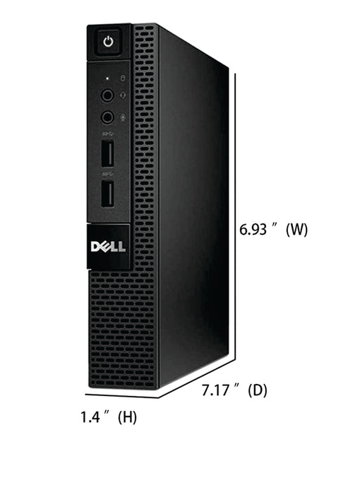 Dell Optiplex Micro PC - Intel Core i3 CPU | 256GB SSD | WiFi + BT | Win 11